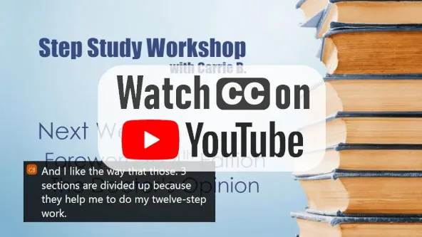Week 1 Big Book step study link to YouTube video
