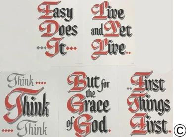 Five Slogans cards